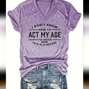 New graphic tee sz large for women
